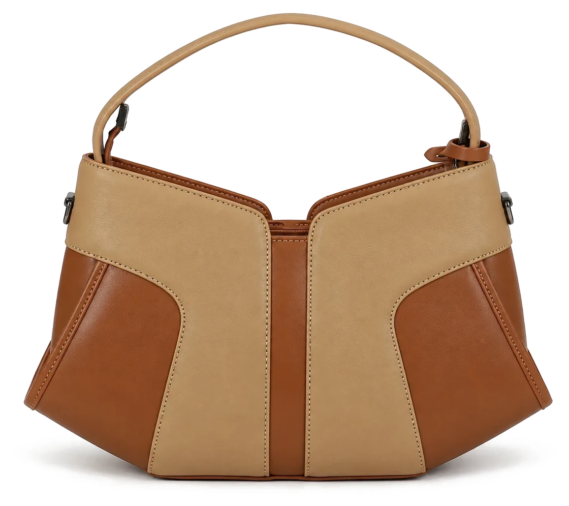 Dvay bag in camel and tan